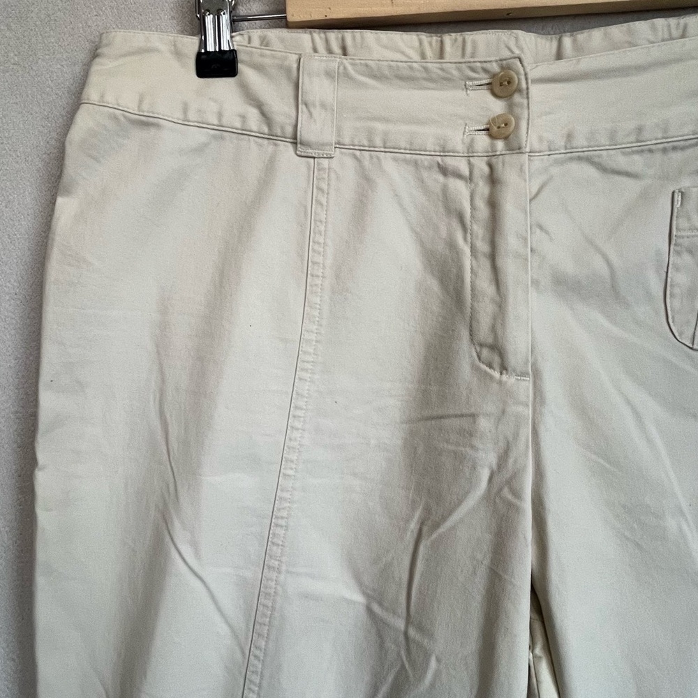 J.Jill Women's Oatmeal Pants Sz 14P Wide Leg Minimalist - Picture 3 of 12